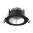 Noxion LED Spot Ares Deep ring Black 6W 540lm 927-940 3CCT - With Inner Ring Silver | Cutout 68mm