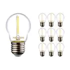 Multipack 10x Noxion Lucent LED E27 Ball Filament Clear 1.4W 136LM - 827 Extra Warm White | Replaces 15W